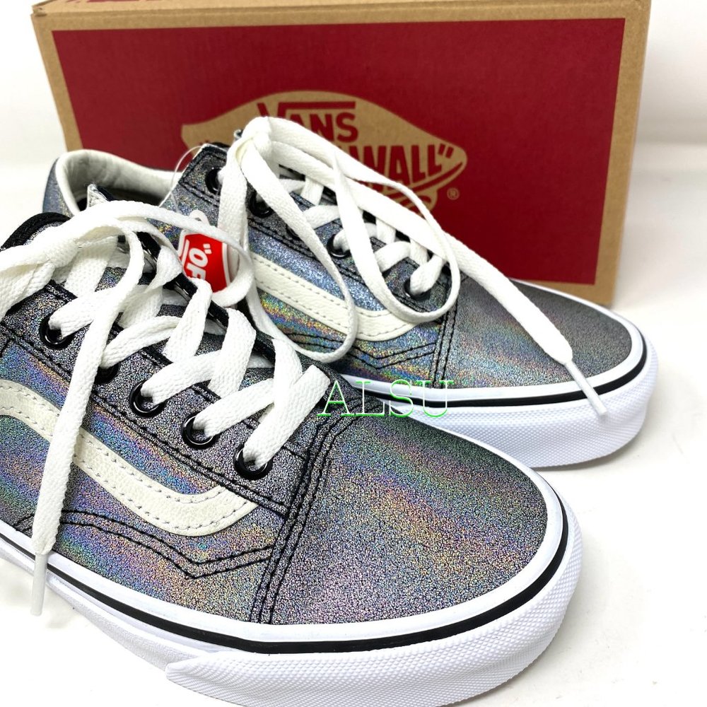 VANS Old Skool Prism Suede Silver Glitter Women’s - Picture 8 of 10